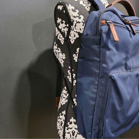 Fossil Men's Buckner Briefcase Backpack Blue 16x12x3 - Picture 13 of 13